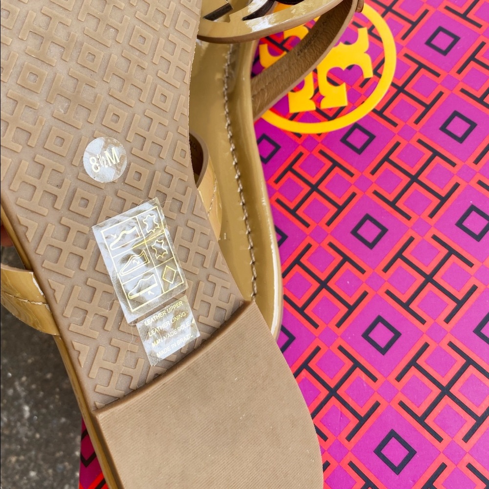 Tory Burch Miller Sandals Flip Flop Sand Tan 7.5 - Picture 5 of 6